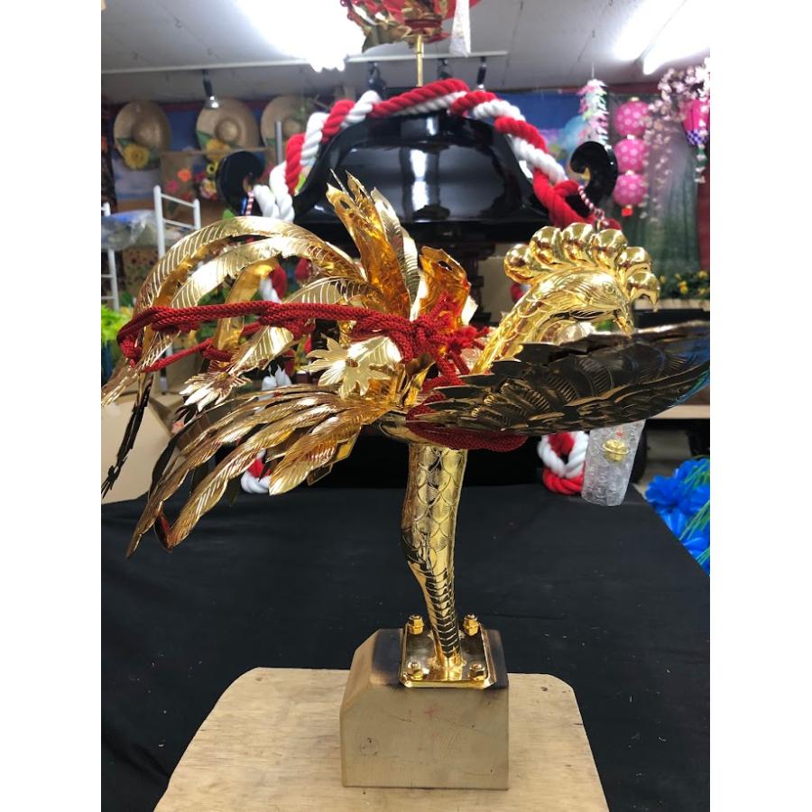 金属製鳳凰（大人神輿用）神輿用大鳥 総手作り お神輿の装飾に
