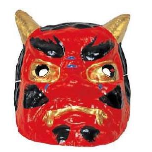 鬼のお面 赤鬼・青鬼 和紙製 国産 : アイデアショップ昭和 - 通販