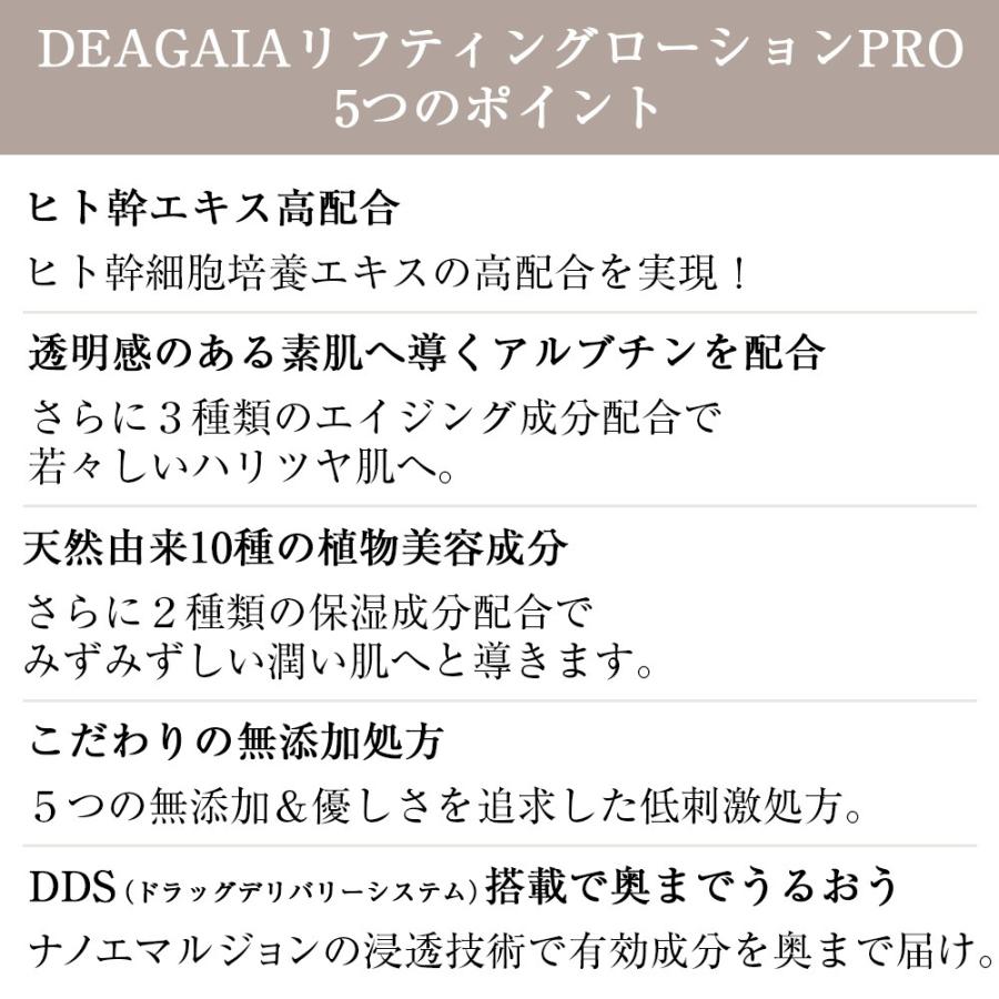 DEAGAIA PRO ヒト幹細胞コスメ 化粧水 ディアガイア リフティング
