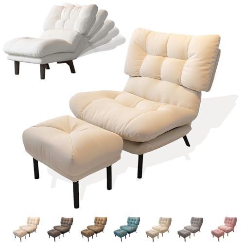 1人掛けソファー 一人用ソファー ハイバック リクライニング(5段階) ソファベッド カウチ 高座椅子 ルームチェア リクライニングチェア オットマン付き 木脚/鉄 |  | 06