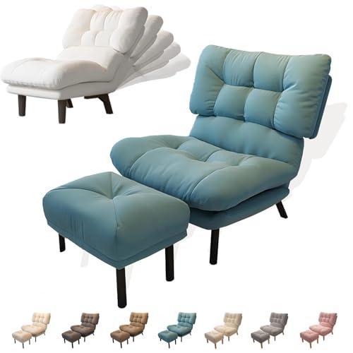 1人掛けソファー 一人用ソファー ハイバック リクライニング(5段階) ソファベッド カウチ 高座椅子 ルームチェア リクライニングチェア オットマン付き 木脚/鉄 |  | 07