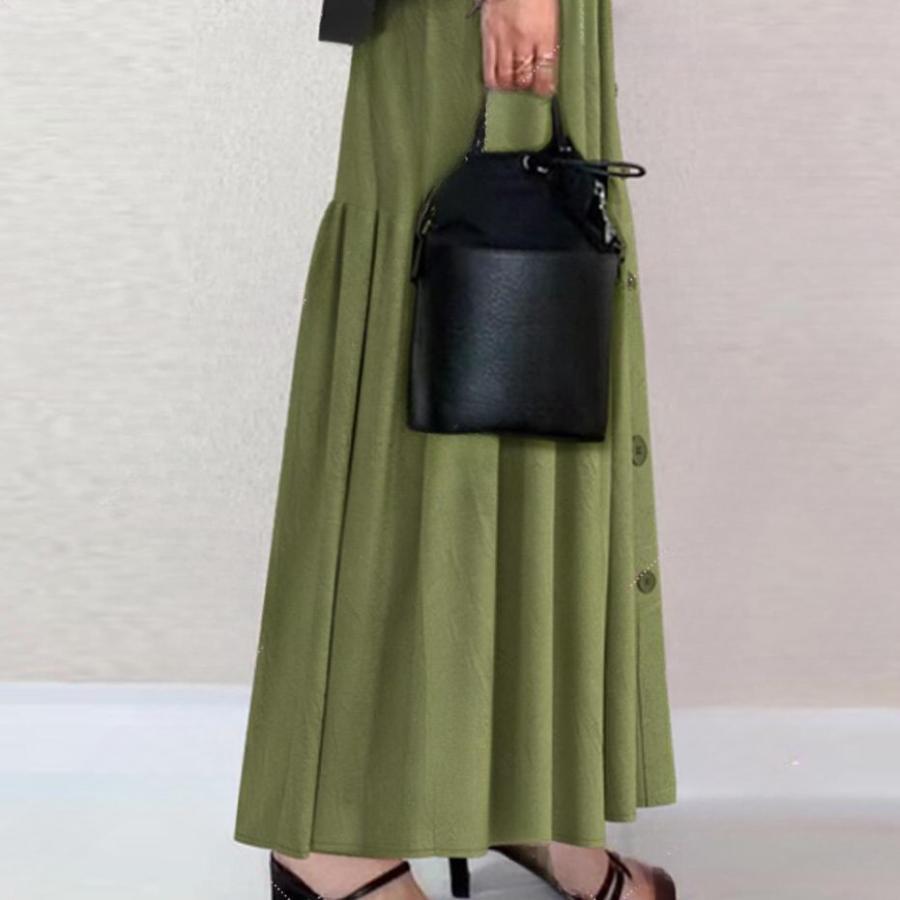 トップス ロングスカート 2点セット 半袖 体型カバー カジュアル 上品 通勤 OL 大人 おしゃれ レディース 夏 |  | 05