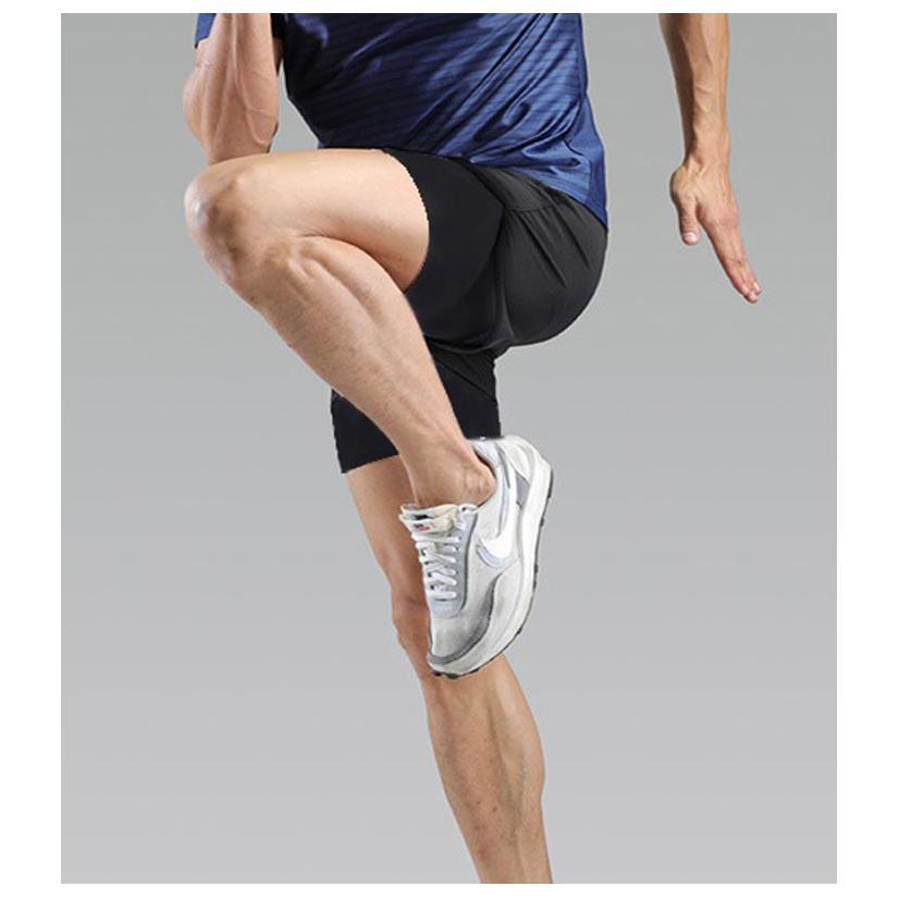 2枚組 メンズ ショートパンツ 半ズボン ハーフパンツ 春 トレーニングウェア ジムウェア ランニングパンツ ランパン ショーパン 通気 防臭 インナ | ブランド登録なし | 12
