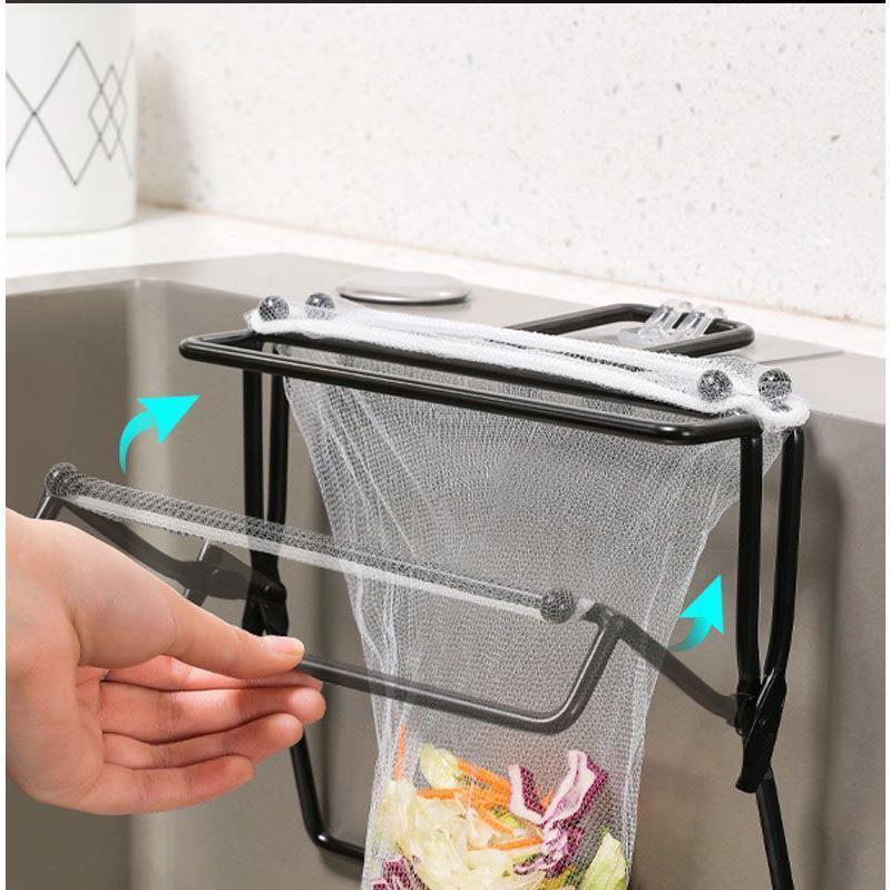 水切りネット ホルダー シンク ゴミ受け ストレーナー フォルダー インテリア 台所 キッチン 三角コーナーいらず シンク ゴミ 折りたたみ | ブランド登録なし | 11