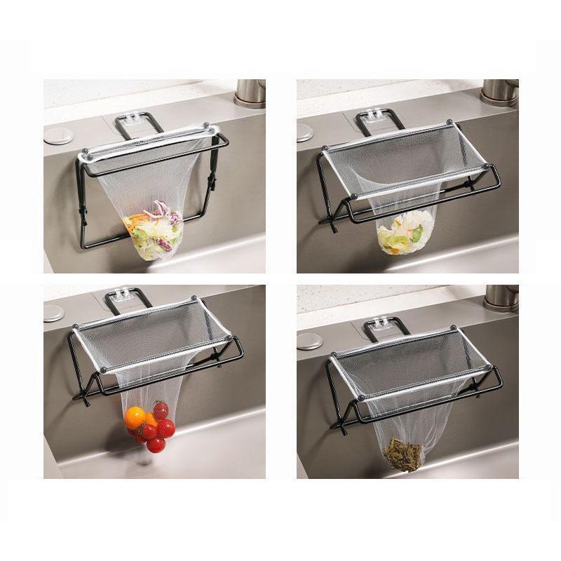 水切りネット ホルダー シンク ゴミ受け ストレーナー フォルダー インテリア 台所 キッチン 三角コーナーいらず シンク ゴミ 折りたたみ | ブランド登録なし | 07