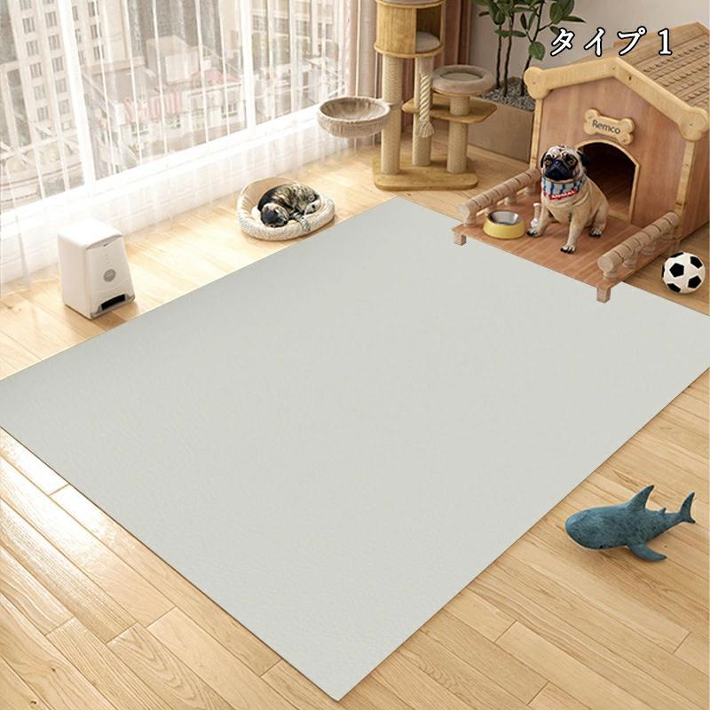 ペットマット 防水 撥水 防滑 滑らない 滑り止め カーペット ラグ ラグマット プレイマット ペット 猫 犬 マット ケージの下に敷く ペットシーツ 洗える 拭ける | ブランド登録なし | 01