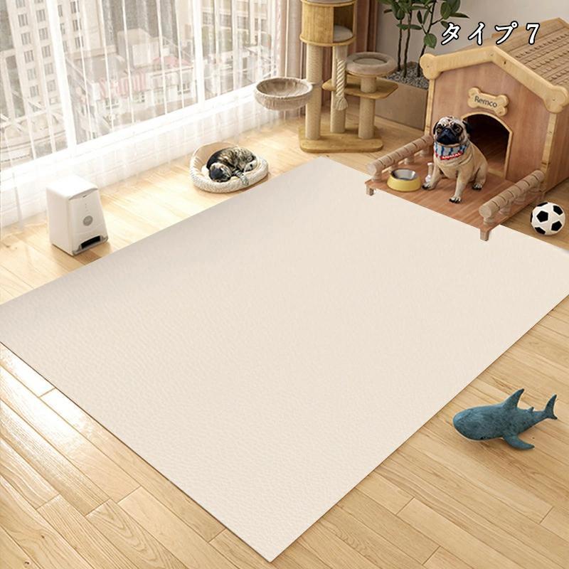 ペットマット 防水 撥水 防滑 滑らない 滑り止め カーペット ラグ ラグマット プレイマット ペット 猫 犬 マット ケージの下に敷く ペットシーツ 洗える 拭ける | ブランド登録なし | 07