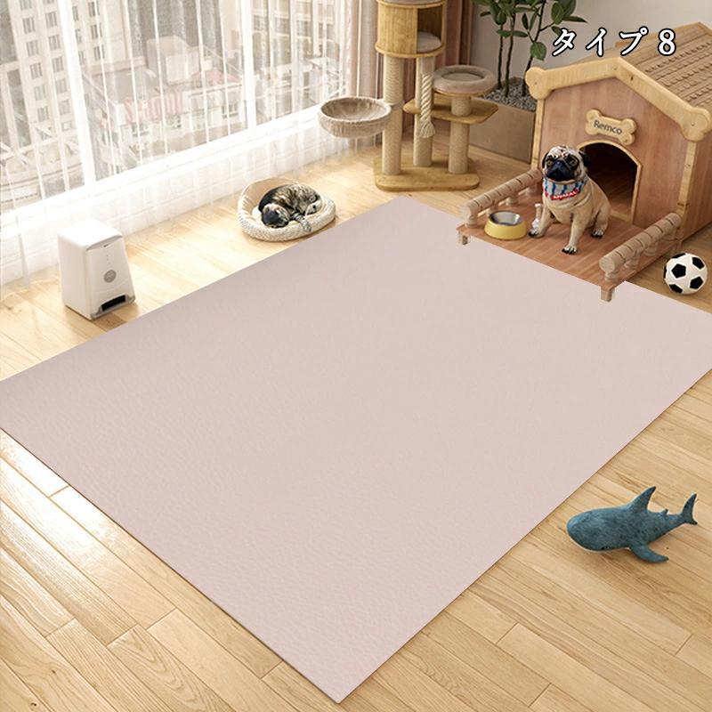 ペットマット 防水 撥水 防滑 滑らない 滑り止め カーペット ラグ ラグマット プレイマット ペット 猫 犬 マット ケージの下に敷く ペットシーツ 洗える 拭ける | ブランド登録なし | 08