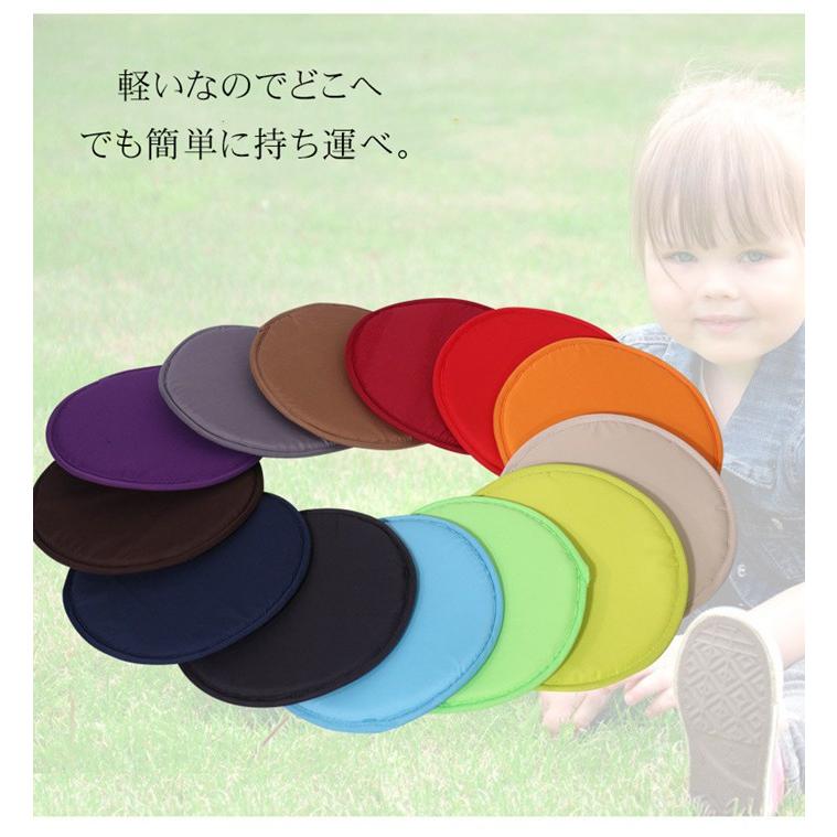 クッション 低反発 携帯クッション マット 座布団 丸型 座面 チェアパッド お尻痛くならない 持ち運び 防水 コン | ブランド登録なし | 10