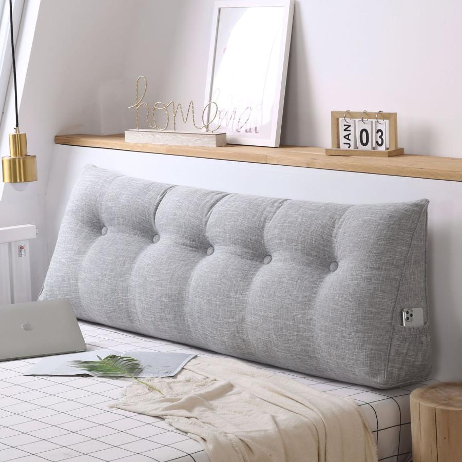 背もたれ クッション 大きい おしゃれ ウェッジ枕 ベッド 三角クッション 読書枕 腰椎パッド ソファクッション 腰枕 長方形 リビング 足枕 ふわふわ 人気商品 |  | 08