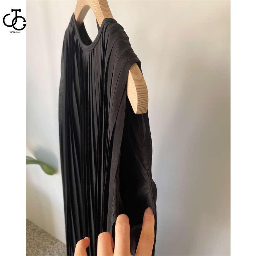 ワンピース ノースリーブ プリーツ ワンピース 春 夏 レディース ロング丈 大きいサイズ 夏 無袖 シフォン ワンピース 体型カバー 着痩せ 着回し | ブランド登録なし | 10