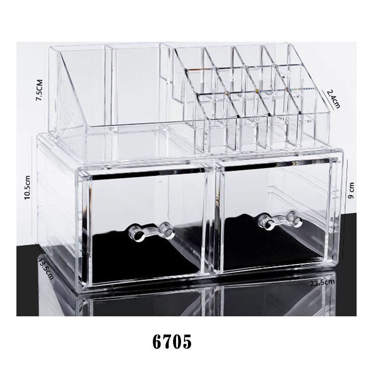 メイクボックス 透明 アクリル 大容量 引き出し コスメ収納ボックス クリア コスメボックス 化粧品 卓上 収納 ボックス メイク ケース スタンド | ブランド登録なし | 10