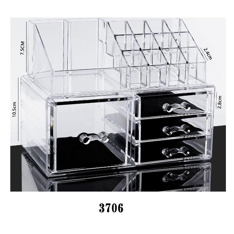 メイクボックス 透明 アクリル 大容量 引き出し コスメ収納ボックス クリア コスメボックス 化粧品 卓上 収納 ボックス メイク ケース スタンド | ブランド登録なし | 11