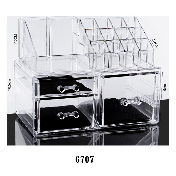 メイクボックス 透明 アクリル 大容量 引き出し コスメ収納ボックス クリア コスメボックス 化粧品 卓上 収納 ボックス メイク ケース スタンド | ブランド登録なし | 12