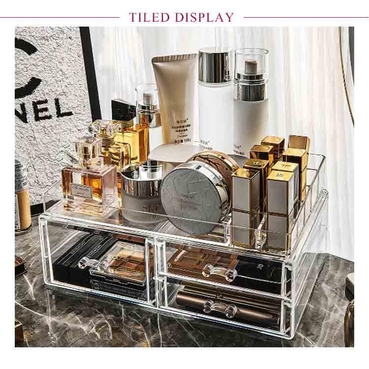 メイクボックス 透明 アクリル 大容量 引き出し コスメ収納ボックス クリア コスメボックス 化粧品 卓上 収納 ボックス メイク ケース スタンド | ブランド登録なし | 13