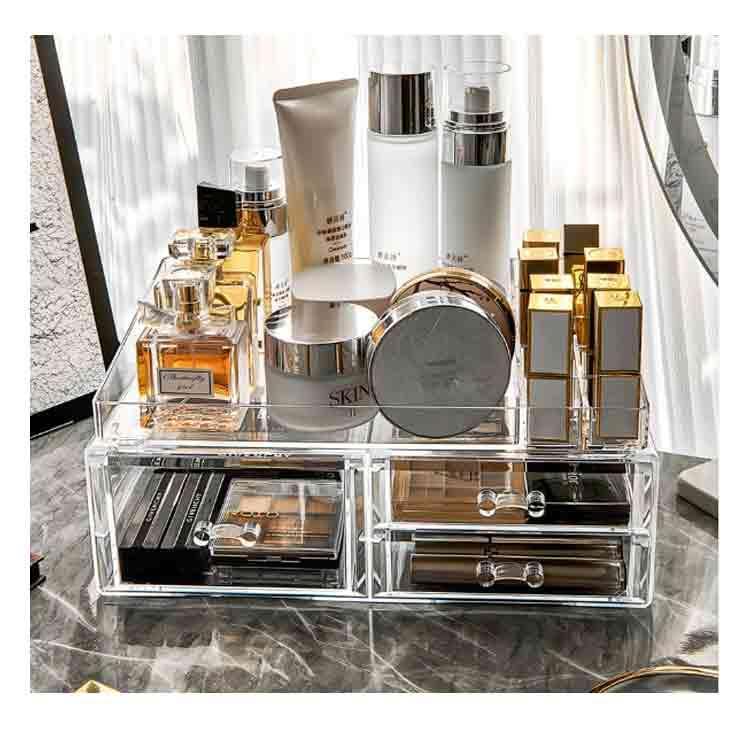 メイクボックス 透明 アクリル 大容量 引き出し コスメ収納ボックス クリア コスメボックス 化粧品 卓上 収納 ボックス メイク ケース スタンド | ブランド登録なし | 14