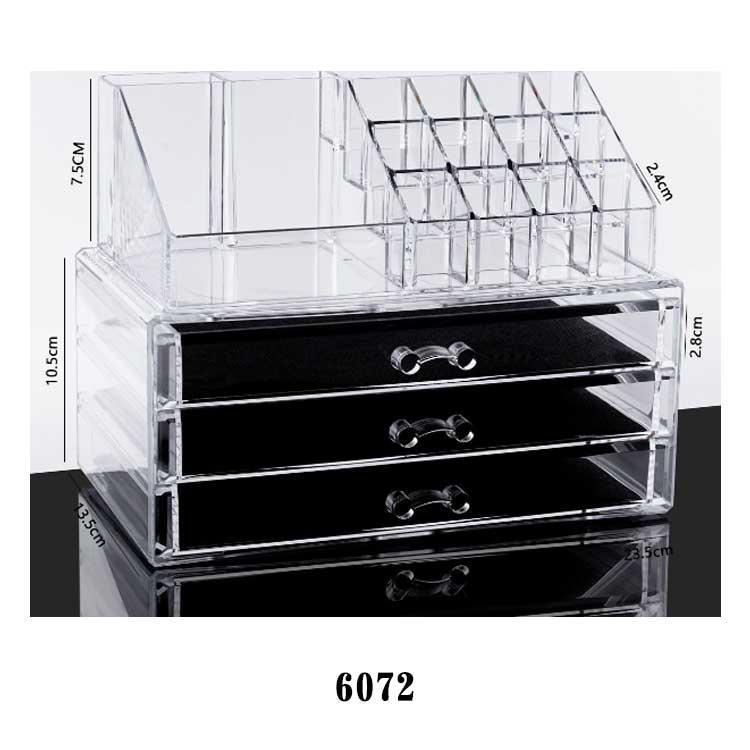 メイクボックス 透明 アクリル 大容量 引き出し コスメ収納ボックス クリア コスメボックス 化粧品 卓上 収納 ボックス メイク ケース スタンド | ブランド登録なし | 07
