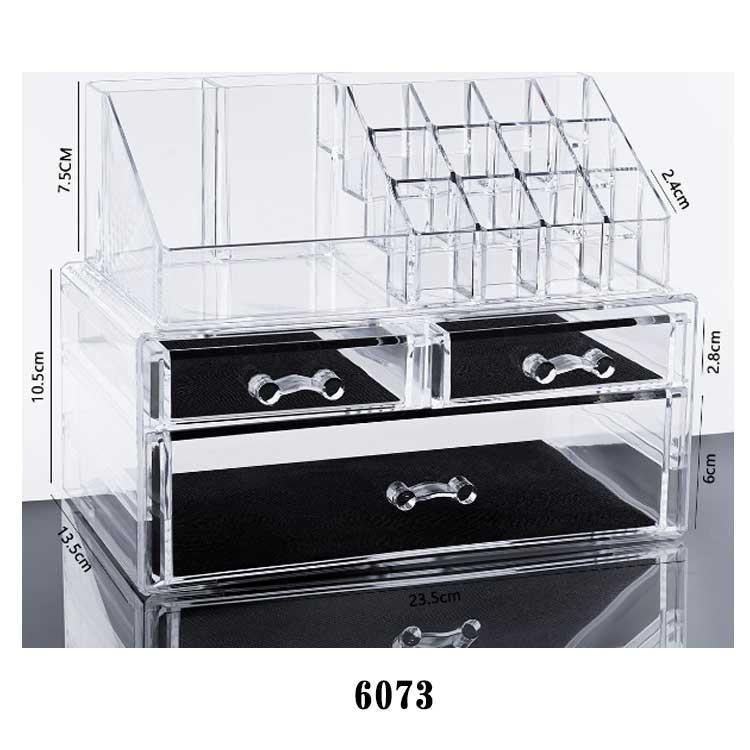 メイクボックス 透明 アクリル 大容量 引き出し コスメ収納ボックス クリア コスメボックス 化粧品 卓上 収納 ボックス メイク ケース スタンド | ブランド登録なし | 08