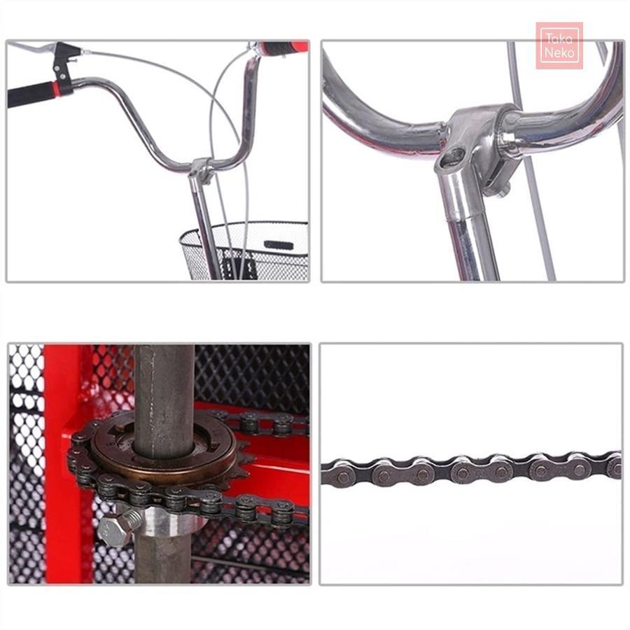 大人用三輪車 高齢者用ペダル自転車 3輪クルーザーバイク 16インチホイール 1段変速 大人用バスケット付き折りたたみ式三輪車 大型バスケット付き リクリエ | ブランド登録なし | 06