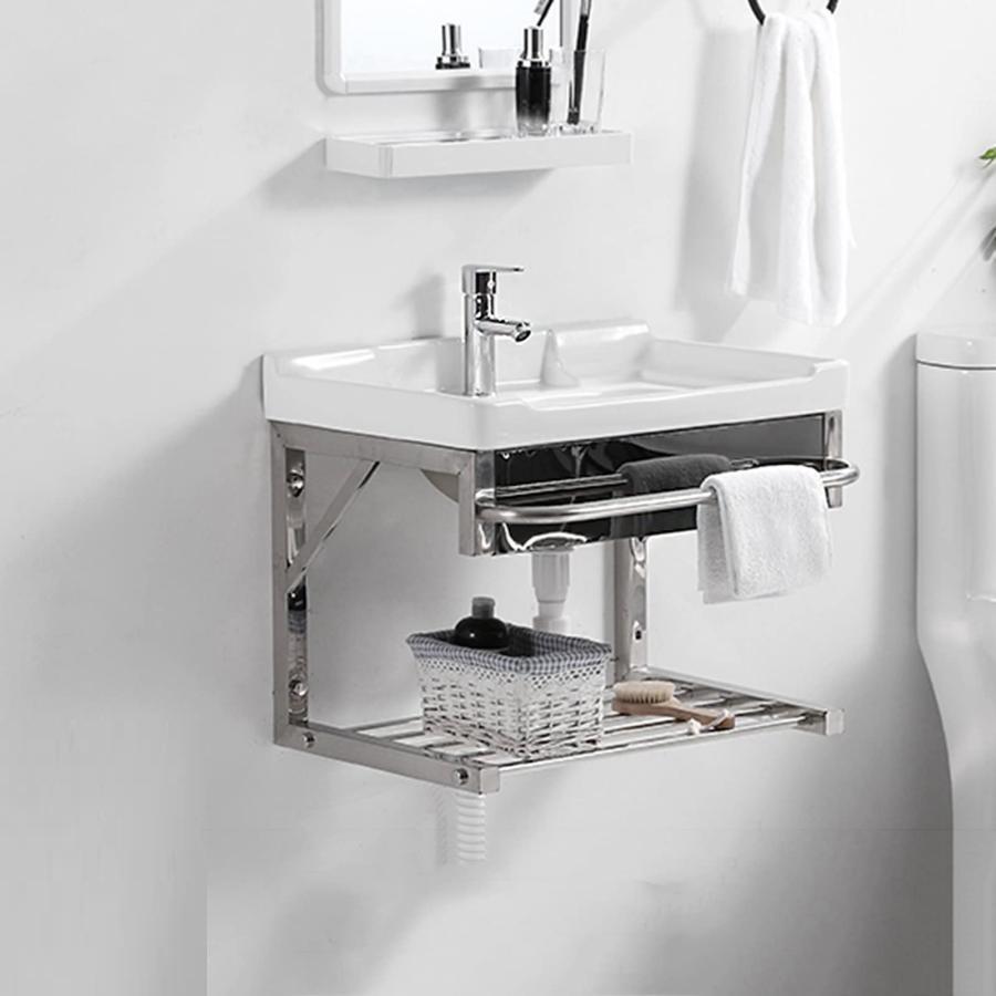 手洗い器 壁掛け 手洗器セット陶器製簡易洗面台小型 洗面ボウル ガーデキッチ洗面ボール錦 壁付け型手洗い鉢コンパクトミニ 手洗いボウル 洗面ボール 手洗 | ブランド登録なし