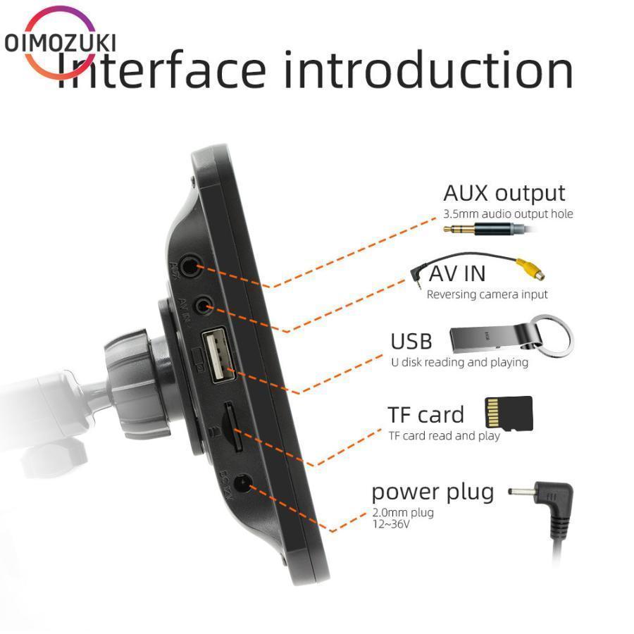 ワイヤレス CarPlay＆Android Auto対応 7インチ ディスプレイオーデイオ バックモニター カーステレオ音声出力 Bluetooth AUX FM カーナビ | ブランド登録なし | 11