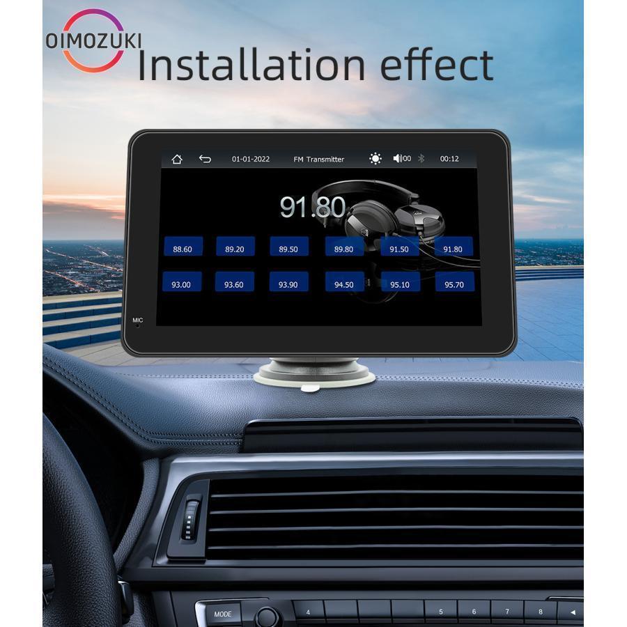 ワイヤレス CarPlay＆Android Auto対応 7インチ ディスプレイオーデイオ バックモニター カーステレオ音声出力 Bluetooth AUX FM カーナビ | ブランド登録なし | 14