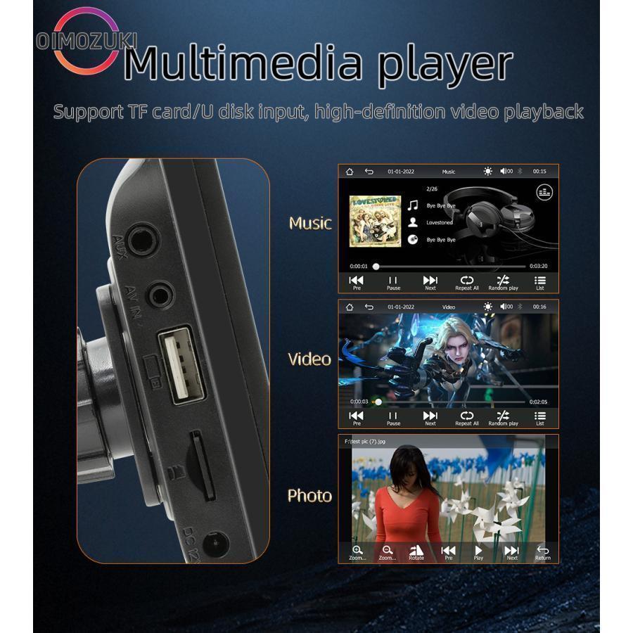 ワイヤレス CarPlay＆Android Auto対応 7インチ ディスプレイオーデイオ バックモニター カーステレオ音声出力 Bluetooth AUX FM カーナビ | ブランド登録なし | 07