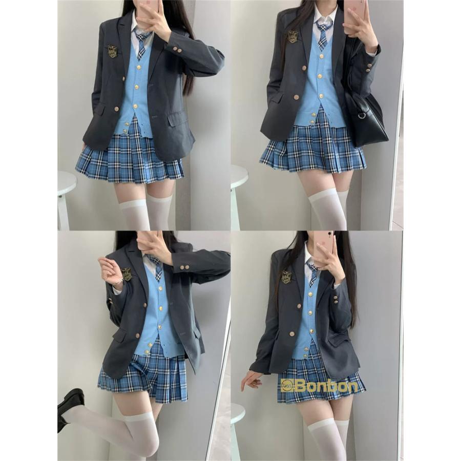 制服 コスプレ ブレザー 6点セット 学生服 女の子 レディース 入学式