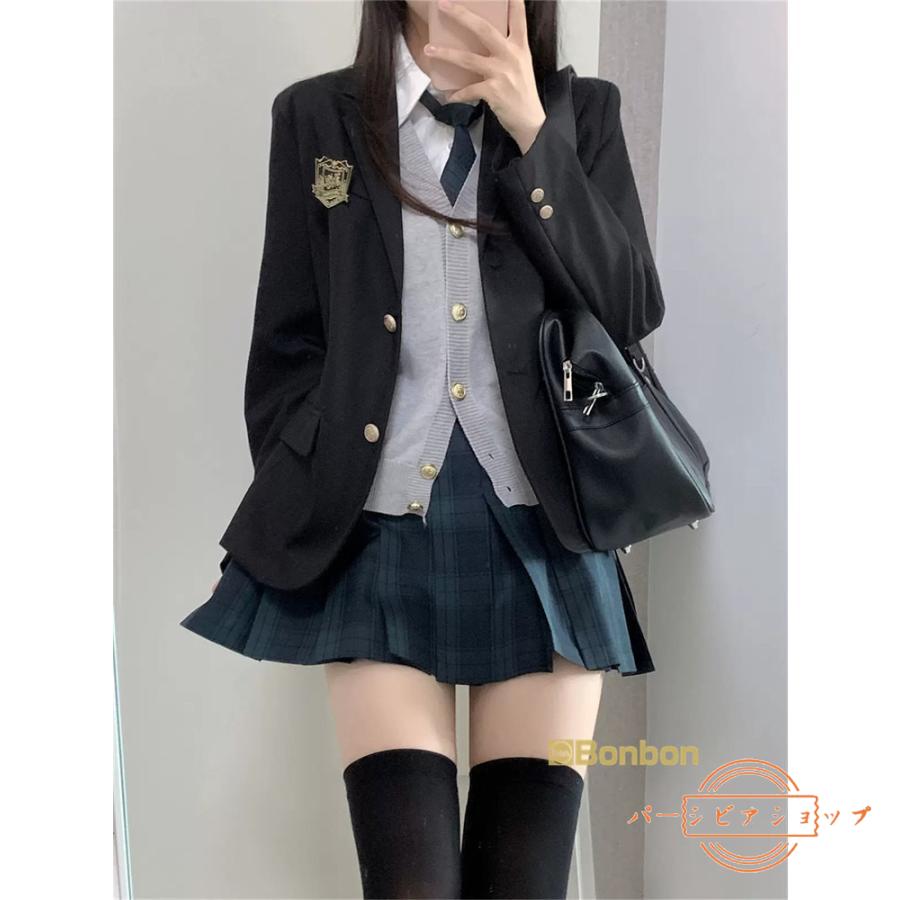 制服 コスプレ ブレザー 6点セット 学生服 女の子 レディース 入学式