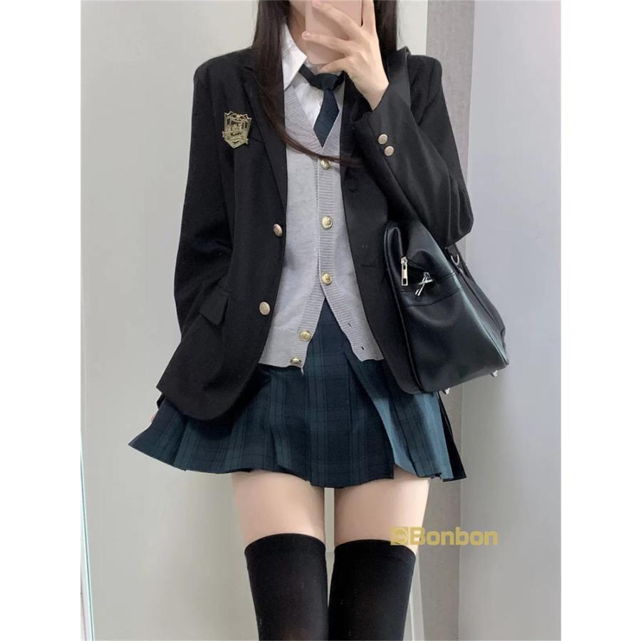 コスプレ学生服 ブレザー 制服衣装 スカート アパレル 制服 コスプレ ブレザー 6点セット 学生服 女の子 レディース 入学式