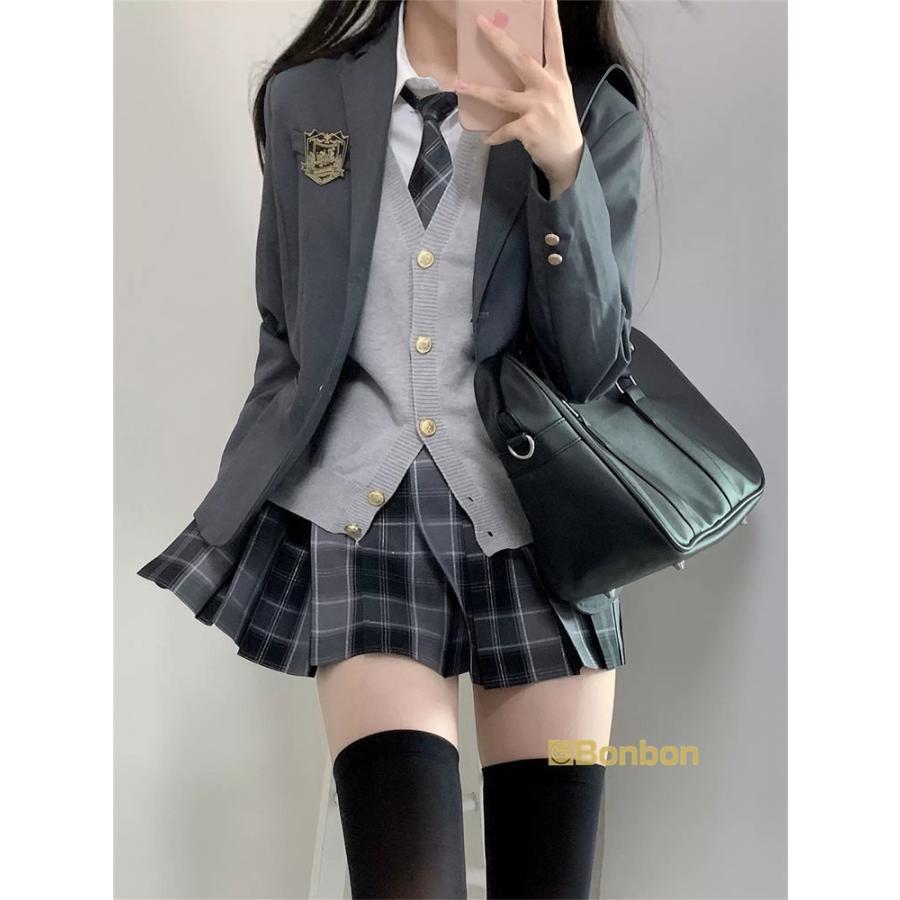 コスプレ学生服 ブレザー 制服衣装 スカート アパレル 制服 コスプレ ブレザー 6点セット 学生服 女の子 レディース 入学式