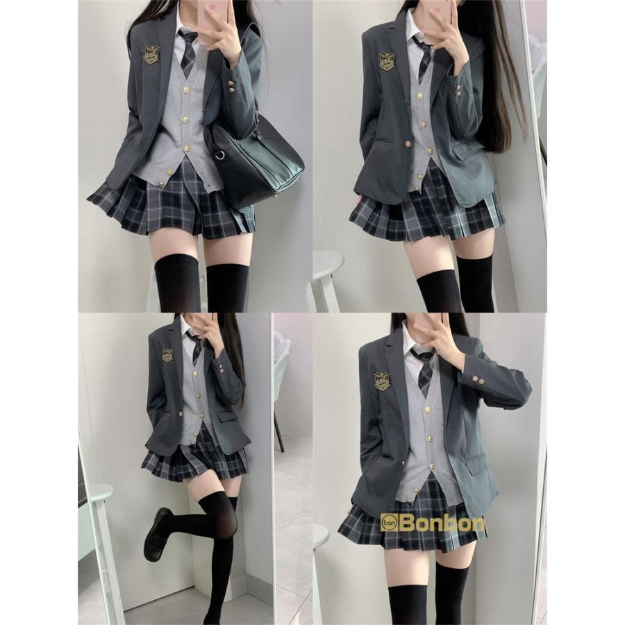 コスプレ学生服 ブレザー 制服衣装 スカート アパレル 制服 コスプレ ブレザー 6点セット 学生服 女の子 レディース 入学式