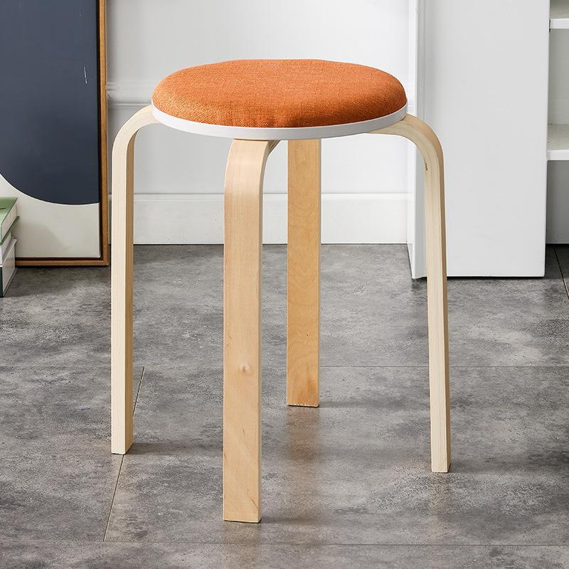 椅子 チェア スタッキング 木目 腰掛け いす イス 丸椅子 玄関 キッチン おしゃれ 椅子 丸 木 丈夫 木製 スツール 丸イス木製スツール | ブランド登録なし | 12