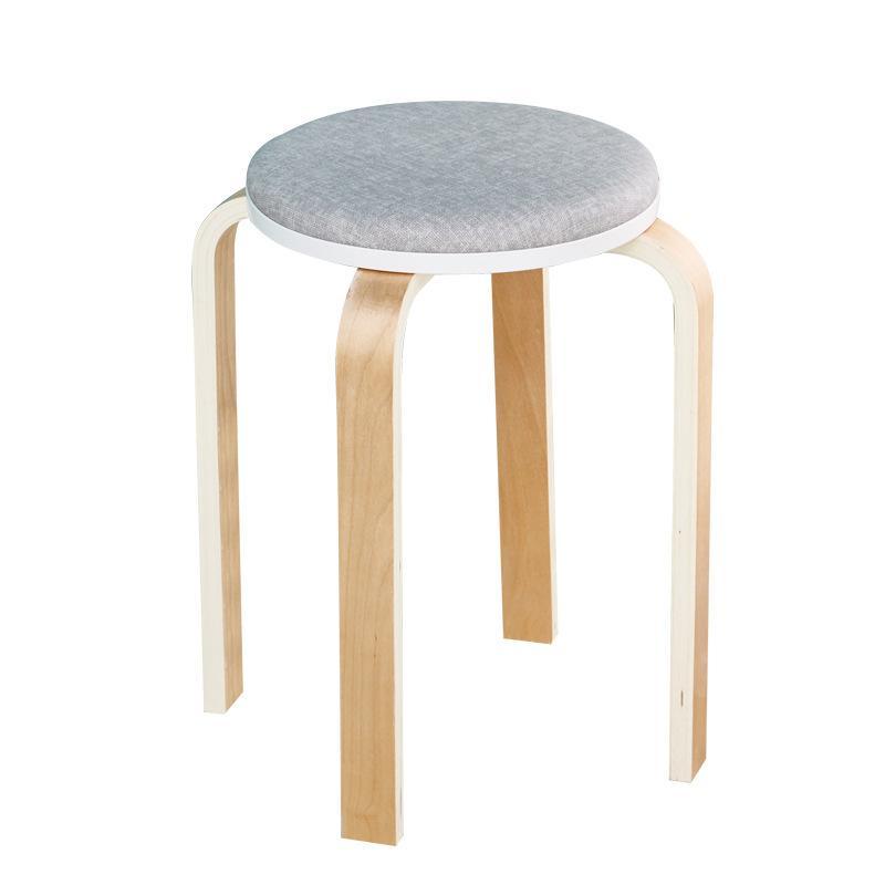 椅子 チェア スタッキング 木目 腰掛け いす イス 丸椅子 玄関 キッチン おしゃれ 椅子 丸 木 丈夫 木製 スツール 丸イス木製スツール | ブランド登録なし | 06