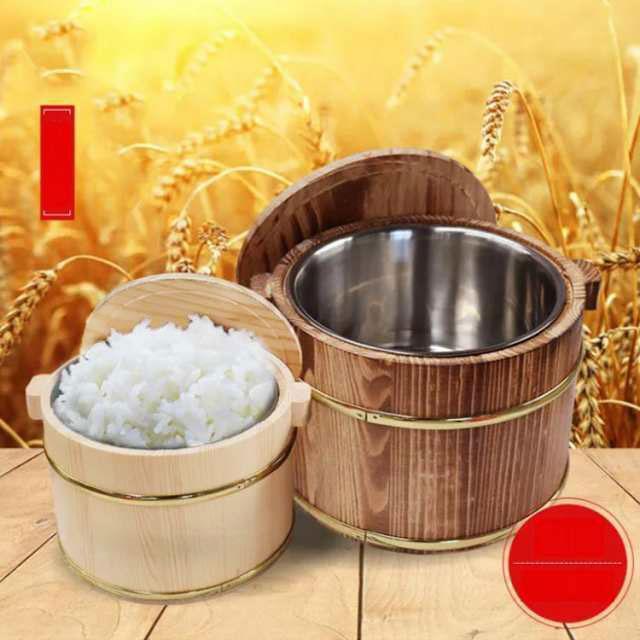 すし桶　おひつ　蓋付き　3,5合 おひつ 飯びつ 2合 3合用 飯櫃 お鉢 寿司桶 蓋付き しゃもじ付き