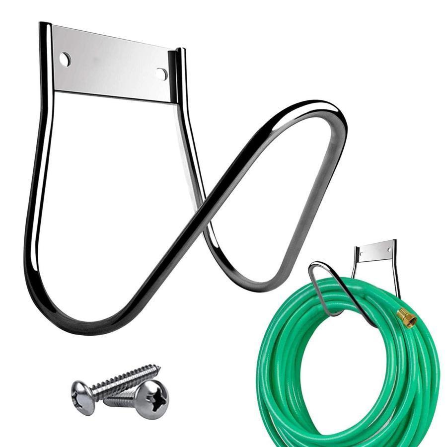 ホースフック 物掛け ホース収納 ホースハンガー 散水ホースホルダー メタル ガーデン ウォーター ホース ホルダー ウォール マウント 屋外庭用の頑丈なホースハ | 