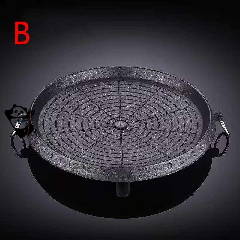 焼肉プレート 角型 IH/ガス対応 サムギョプサル 鉄板 溝付き ヘルシー 焼肉グリル カセットコンロ 対応 油の自動排出構造 カロリーオフ フッ素加工韓国焼肉料理 | ブランド登録なし | 10