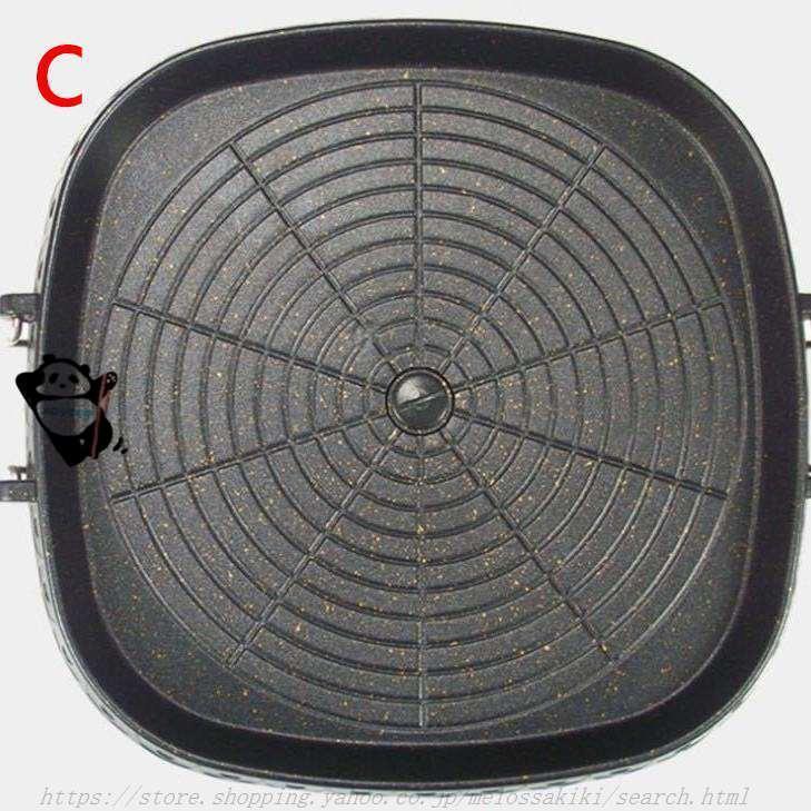 焼肉プレート 角型 IH/ガス対応 サムギョプサル 鉄板 溝付き ヘルシー 焼肉グリル カセットコンロ 対応 油の自動排出構造 カロリーオフ フッ素加工韓国焼肉料理 | ブランド登録なし | 11