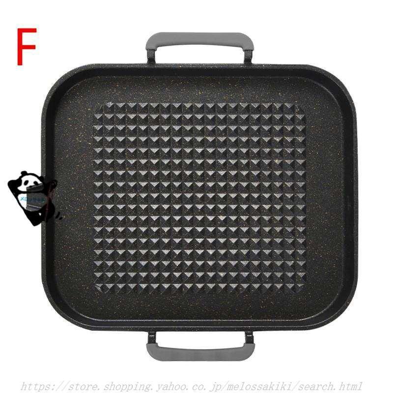 焼肉プレート 角型 IH/ガス対応 サムギョプサル 鉄板 溝付き ヘルシー 焼肉グリル カセットコンロ 対応 油の自動排出構造 カロリーオフ フッ素加工韓国焼肉料理 | ブランド登録なし | 14