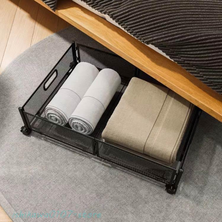 ベッド下 収納ケース キャスター 引き出し ベッド下収納 キャスター付き 折りたたみ 便利 耐久性 炭素鋼 ベッド下 ソファー下 すき間 隙間 すき間 | ブランド登録なし | 03