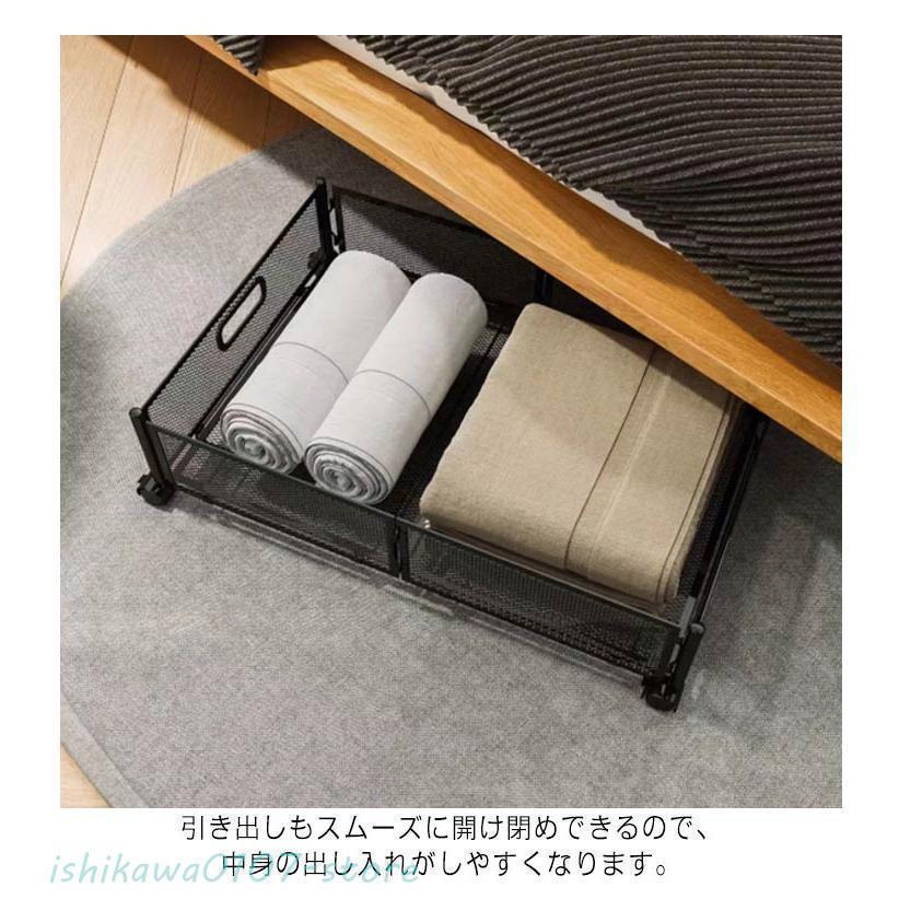ベッド下 収納ケース キャスター 引き出し ベッド下収納 キャスター付き 折りたたみ 便利 耐久性 炭素鋼 ベッド下 ソファー下 すき間 隙間 すき間 | ブランド登録なし | 09
