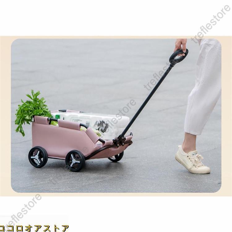 ペットカート 折りたたみ 多頭飼い 犬猫兼用 軽量 4輪 組立簡単 カート　介護用 お出かけ 旅行 通院 ドッグカート 動物 ペット用品 | ブランド登録なし | 09