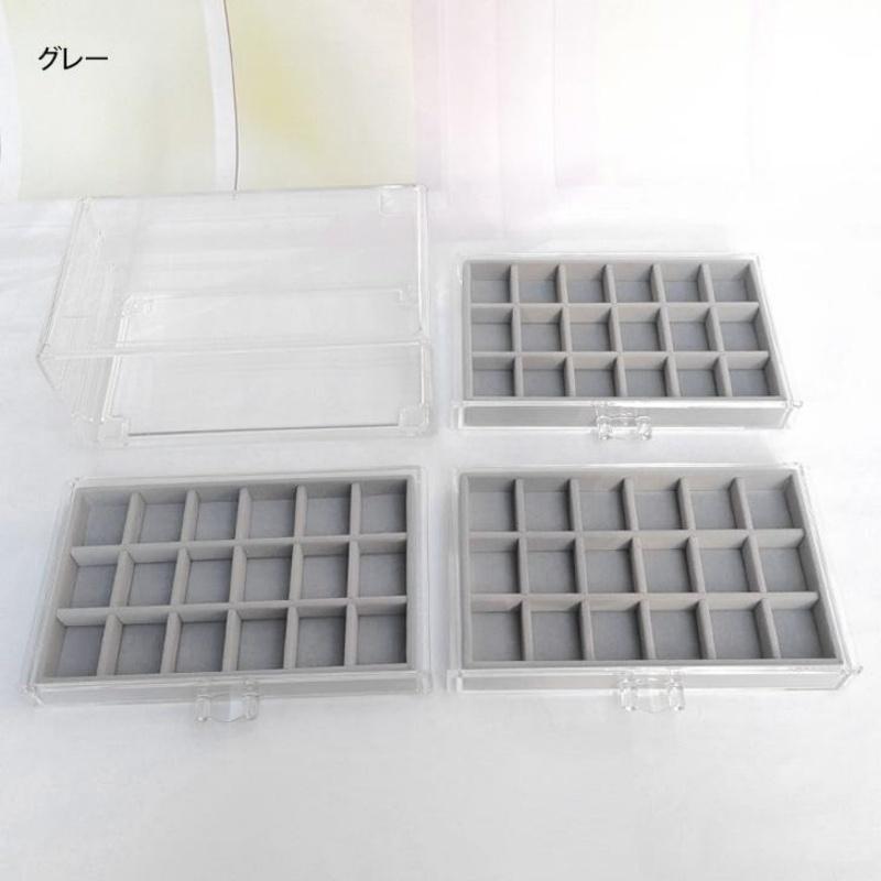 アクセサリーケース 3段 大容量 ジュエリーボックス 引き出し式 アクセサリーボックス おしゃれ 指輪 ピアス イヤリング ネックレス 小物入れ クリア 収納 | ブランド登録なし | 14