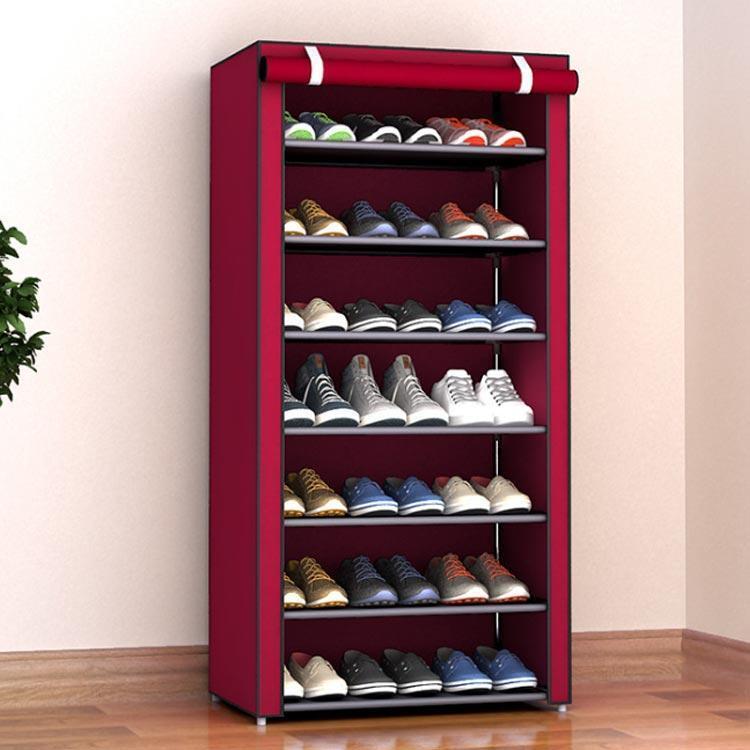 下駄箱 スリム シューズ ラック コンパクト コンパクトシューズラック 防塵 カバー付き 大容量 省スペース 玄関収納 シューズ棚 狭い玄関 無地 ブ |  | 12