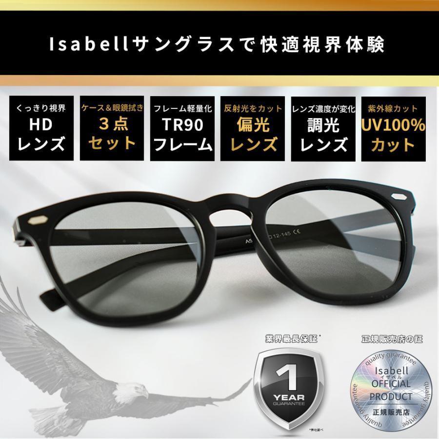 サングラス メンズ 偏光 調光 偏光サングラス 軽量 レディース UVカット スポーツ スポーツサングラス ドライブ 釣り 運転 Isabell |  | 14