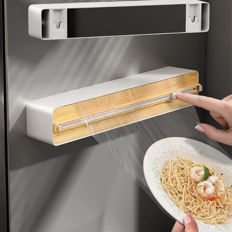 ラップカッター ラップホルダー ラップカット ラップケース クッキングシート キッチン 冷蔵庫 双方向切断 アルミホイルケース マグネット キッチン箔 | ブランド登録なし | 01