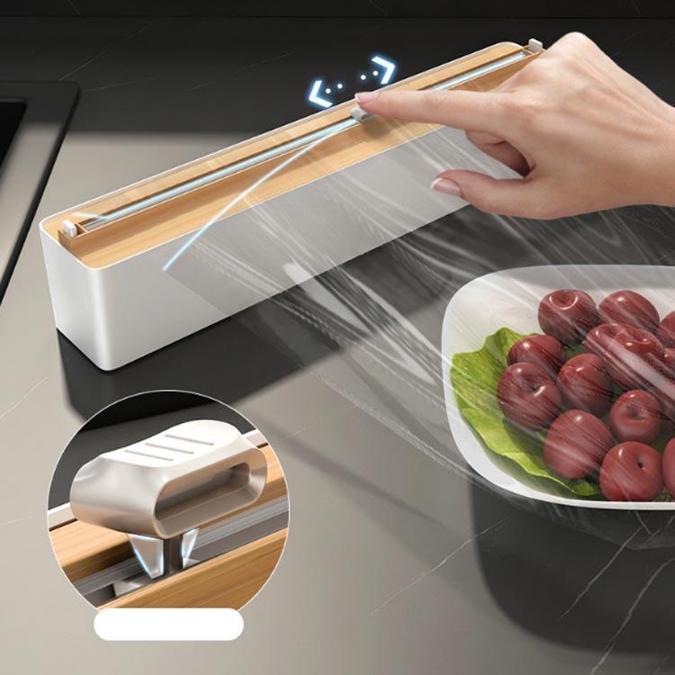 ラップカッター ラップホルダー ラップカット ラップケース クッキングシート キッチン 冷蔵庫 双方向切断 アルミホイルケース マグネット キッチン箔 | ブランド登録なし | 02