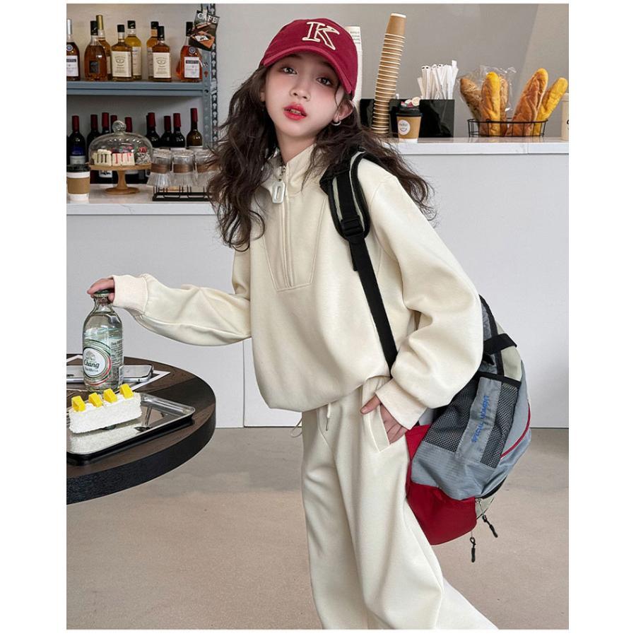 子供服 上下 セットアップ 女の子 スポーツウェア ガールズ パーカー ロングパンツ ルームウェア ジャージ 女児 長袖 普段着 春秋冬 ジュニア服 ジュアル |  | 01