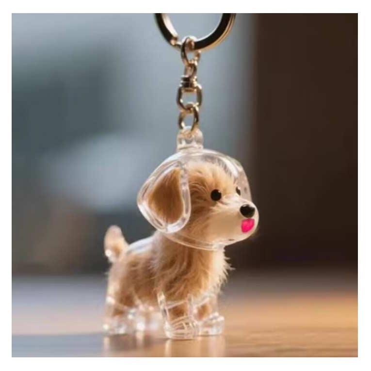 【3個セット】ペット 遺毛ケース 犬 キーホルダー 透明 遺毛入れ 記念のボトル 毛収納 ペットメモリアルボトル ヒゲケース 思い出 保管 かわいい | ブランド登録なし | 10