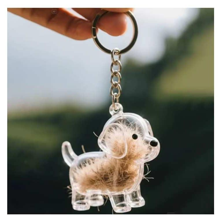 【3個セット】ペット 遺毛ケース 犬 キーホルダー 透明 遺毛入れ 記念のボトル 毛収納 ペットメモリアルボトル ヒゲケース 思い出 保管 かわいい | ブランド登録なし | 12